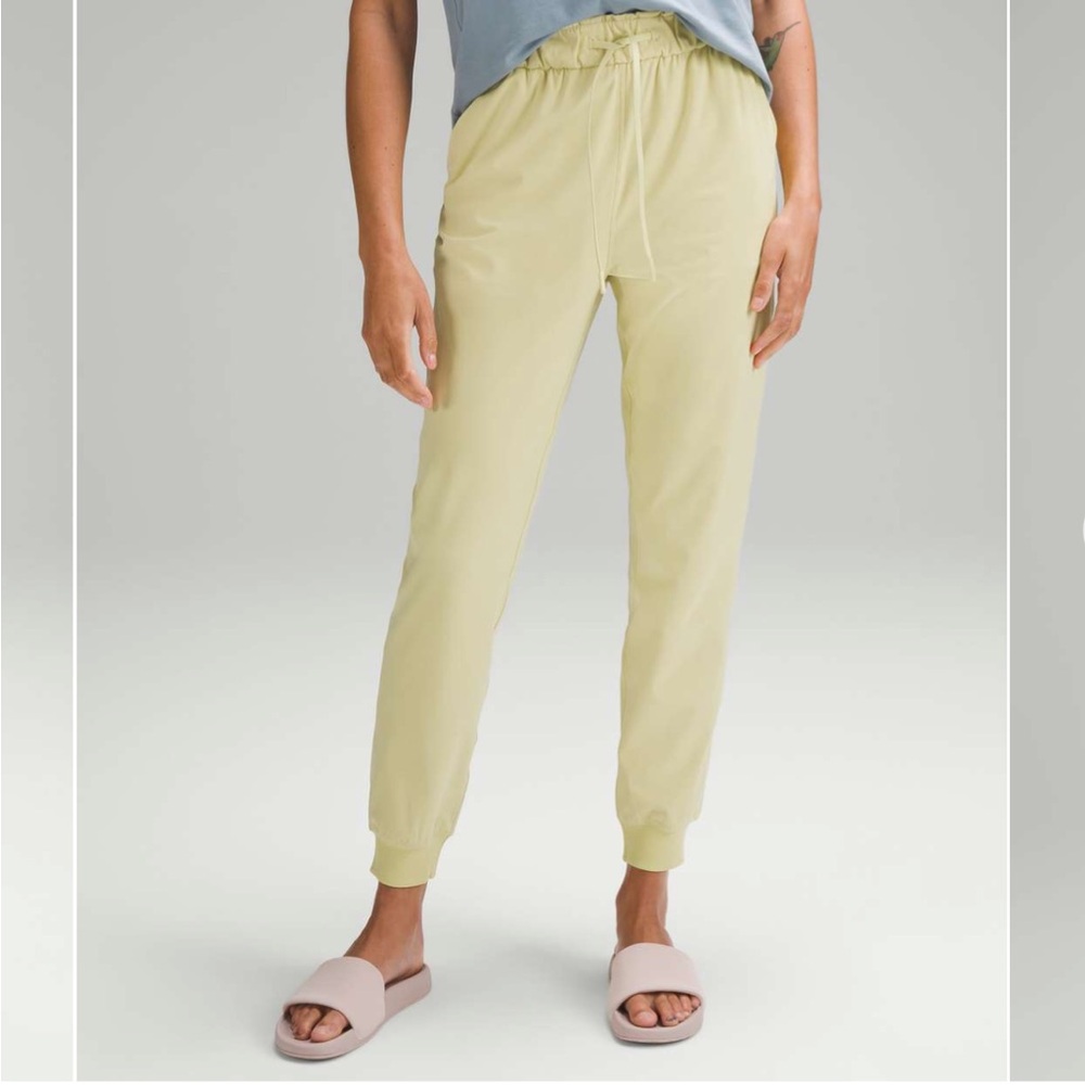 lululemon athletica Pale Yellow Track Joggers